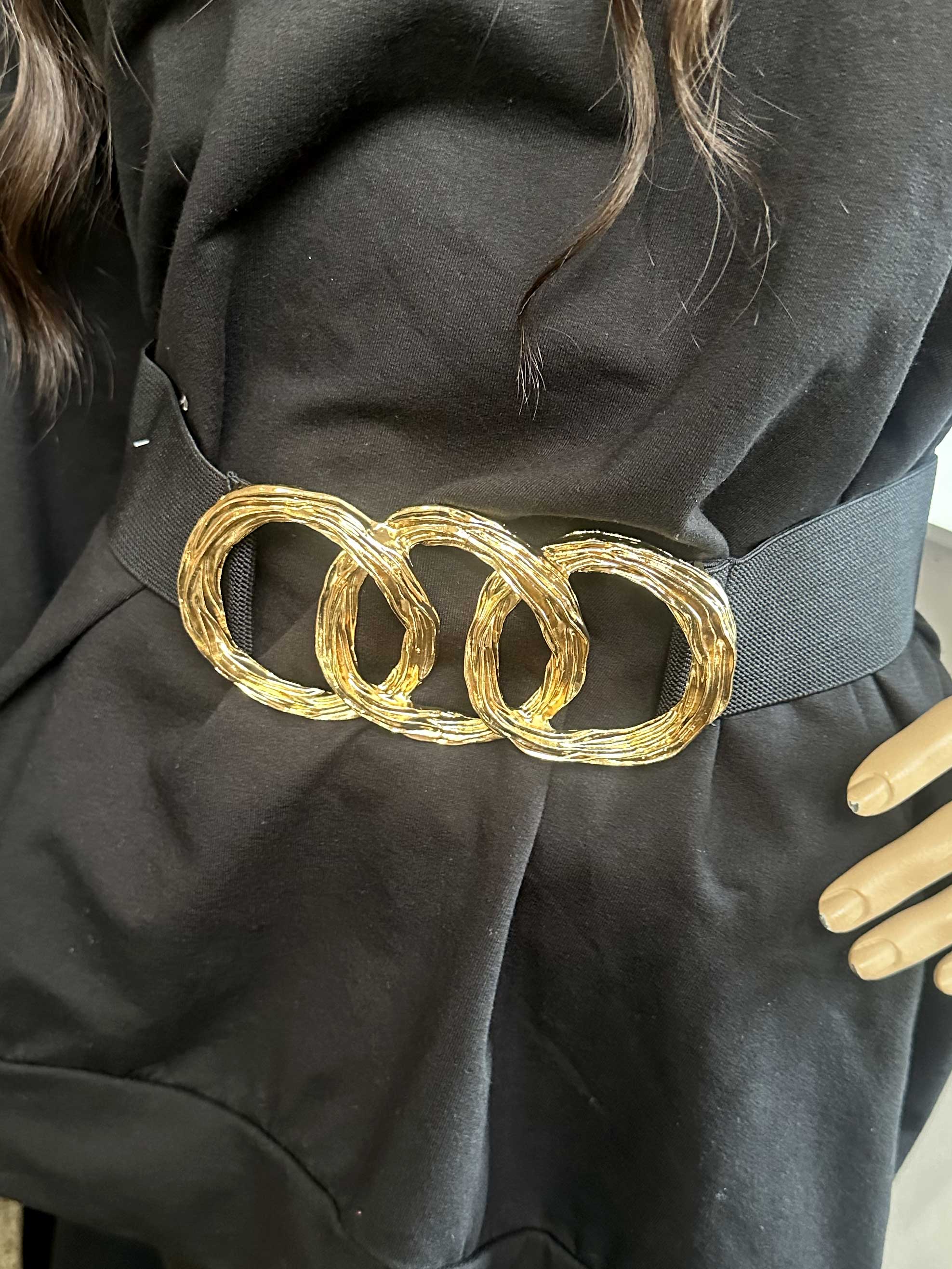 Indira - Elastiskt midjebälte med guldspänne